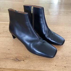 ATP Atelier Leather Ankle Boots in Black